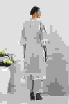 Green Cotton Straight Suit Set image number 4