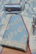 Red Chanderi  Unstitched Suit Set image number 0