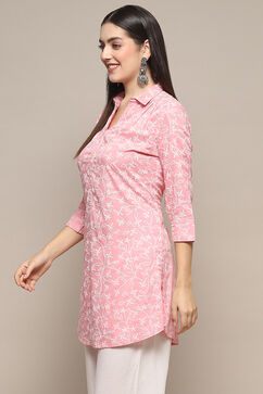 Pink Rayon Straight Kurta image number 2