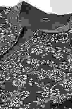 Charcoal Art Silk with Cape Printed Dress image number 1