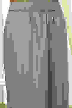 Dull Blue Solid Straight Palazzo image number 5