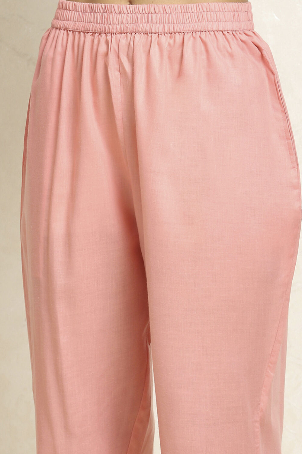 Yellow Linen Blend Woven Unstitched Suit Set image number 3