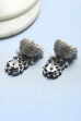 Navy Brass Jhumka image number 2