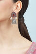 Maroon Oxidised Jhumkas image number 1