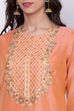 Orange Straight Kurta Palazzo Suit Set image number 1