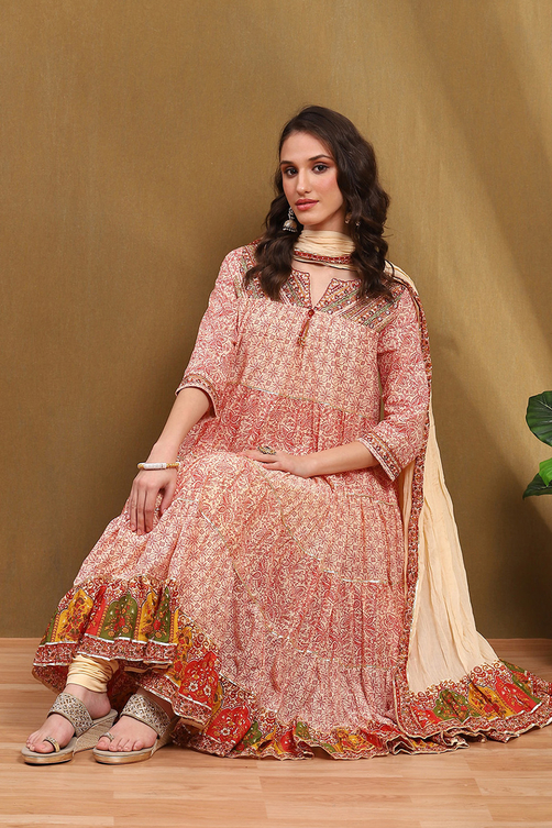 Anarkali Suits Biba Party Wear Suits With Price Buy Ecru Cotton