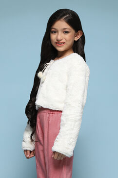 Ivory Polyester Jacket image number 2