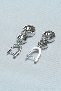 White Brass Earrings image number 2