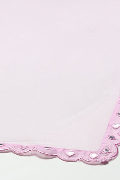 Lilac Cotton Blend Flared Kurta Churidar Suit Set Suit Set image number 3