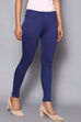 Black Viscose Lycra Solid Leggings image number 3