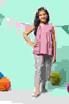 Purple Rayon Printed Sleepwear image number 6