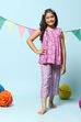 Purple Rayon Printed Sleepwear image number 6