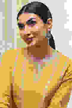 Navy-White Brass Drop & Danglers image number 3