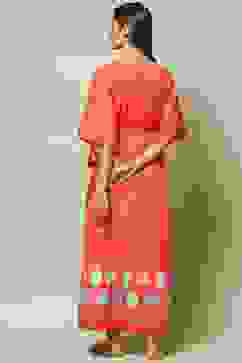 Blush Pink Cotton Printed Nightwear image number 4