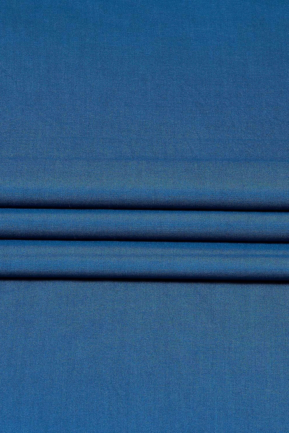 Blue Silk Blend Digital Print Unstitched Suit Set image number 4