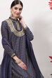 Rohit Bal Cream Cotton Silk Straight Yarndyed Suit Set image number 8