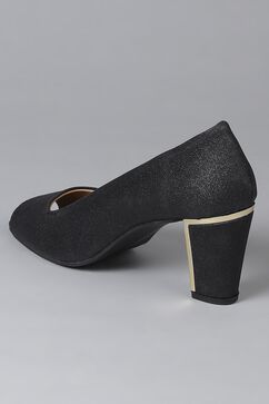 Black Synthetic Formal Sandals image number 3