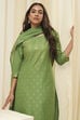 Blue Cotton Straight Kurta Palazzo Suit Set image number 0