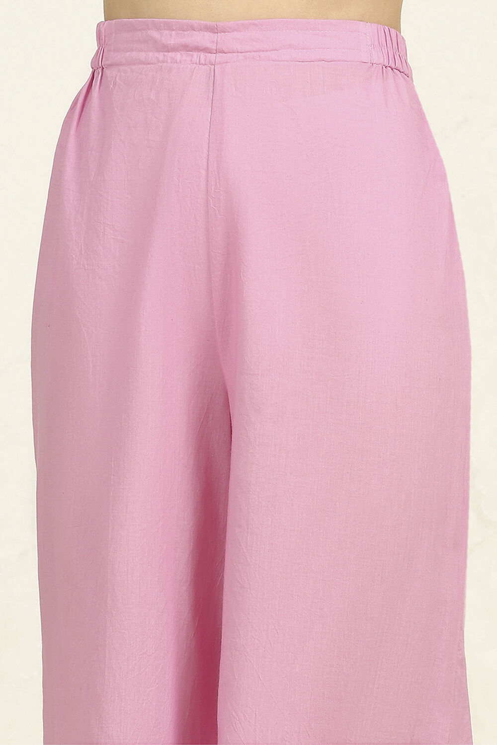 Purple Cotton Hand-Block Printed Unstitched Suit Set image number 3