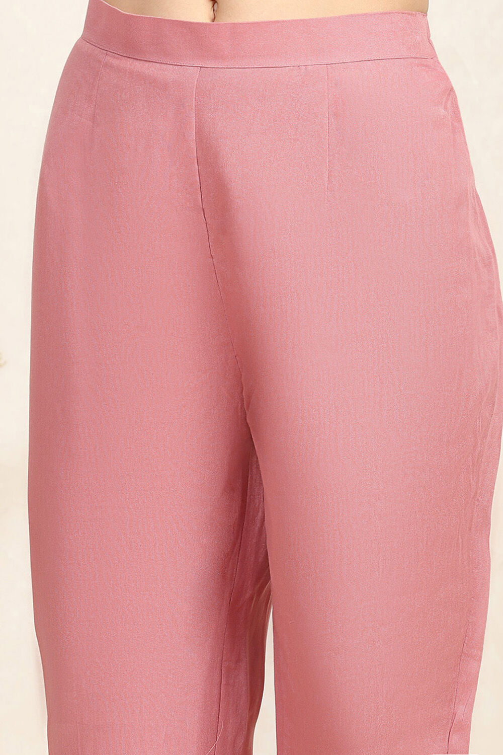 Sky Blue Linen Blend Unstitched Suit Set image number 3