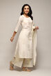 Navy Blue Cotton Straight Printed Kurta Capri Suit Set image number 6