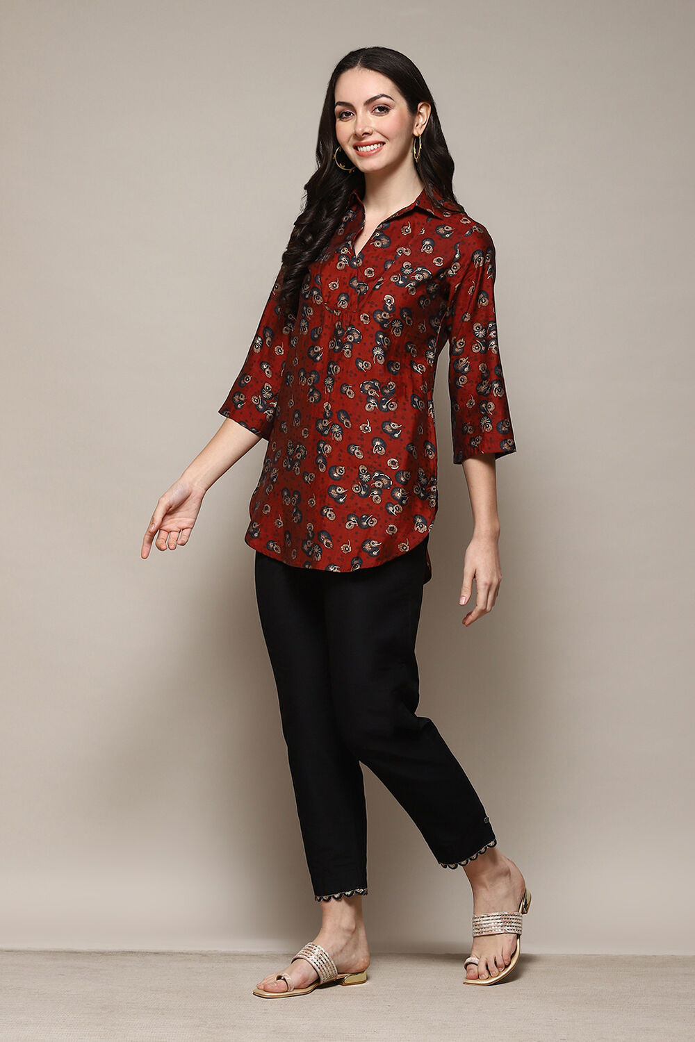 Biba black jeans top