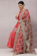 Coral Viscose Straight Kurta Garara Suit Set