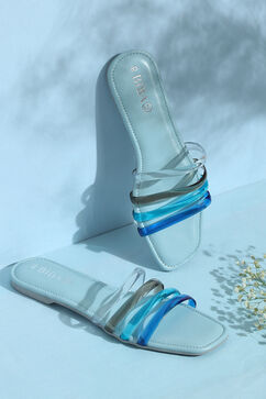 Blue Silicon Slip-Ons image number 0