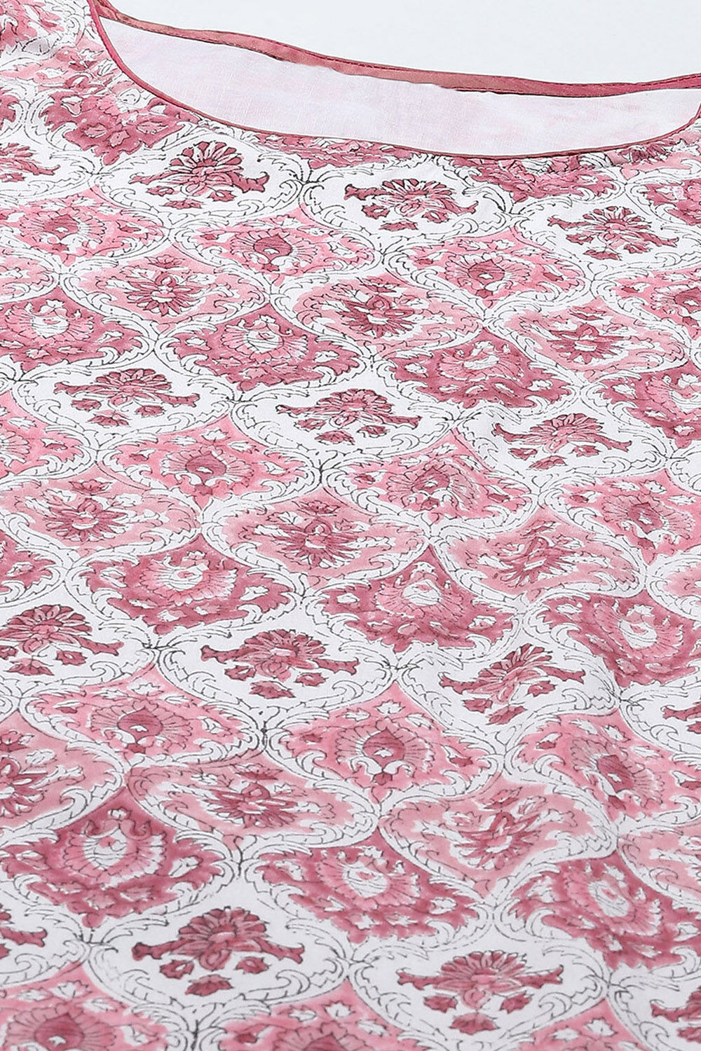 White Green Muslin Unstitched Suit set image number 2