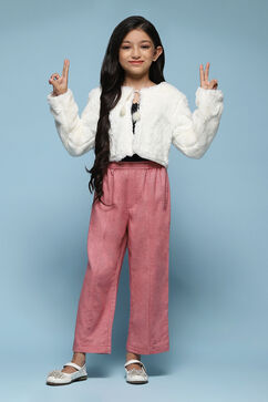 Ivory Polyester Jacket image number 0