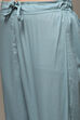 Off White Art Silk Straight Kurta Regular Pant Suit Set image number 2