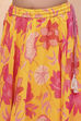 Yellow Polyester Printed Flared Lehenga Set image number 2