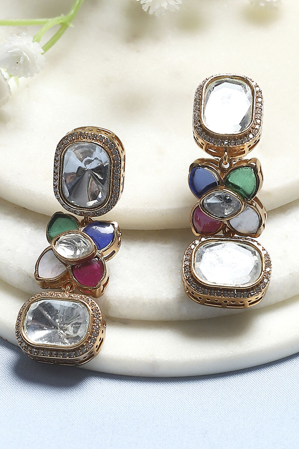 Multicolour Brass Drop & Danglers image number 0