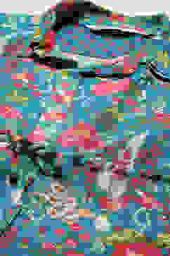 Teal LIVA Printed Top image number 1