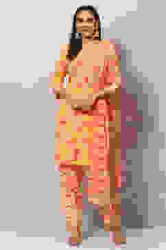 Yellow Viscose Straight Kurta Salwar Pant Suit Set image number 0