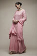 Pink Viscose Garara Suit Set image number 3