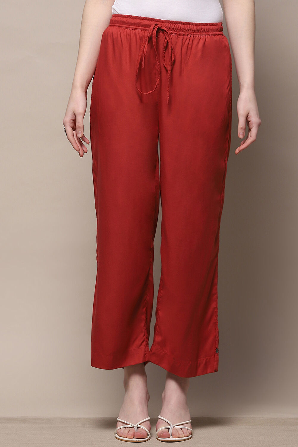 Black Rayon Palazzo image number 5