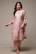 Light Pink Modal Straight Kurta Palazzo Suit Set image number 1