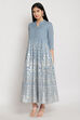 Off White Cotton Dress image number 3