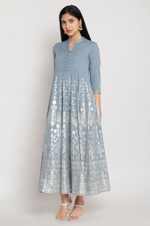 Off White Cotton Dress image number 3