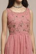 Black Polyester Flared Solid Dress image number 1