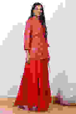 Fuchsia Rayon 2 Piece Set image number 5