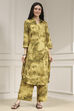 Green Printed Kurta Pants Co-ord Set image number 6