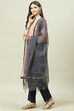 Orange Cotton Woven Unstitched Suit Set image number 5