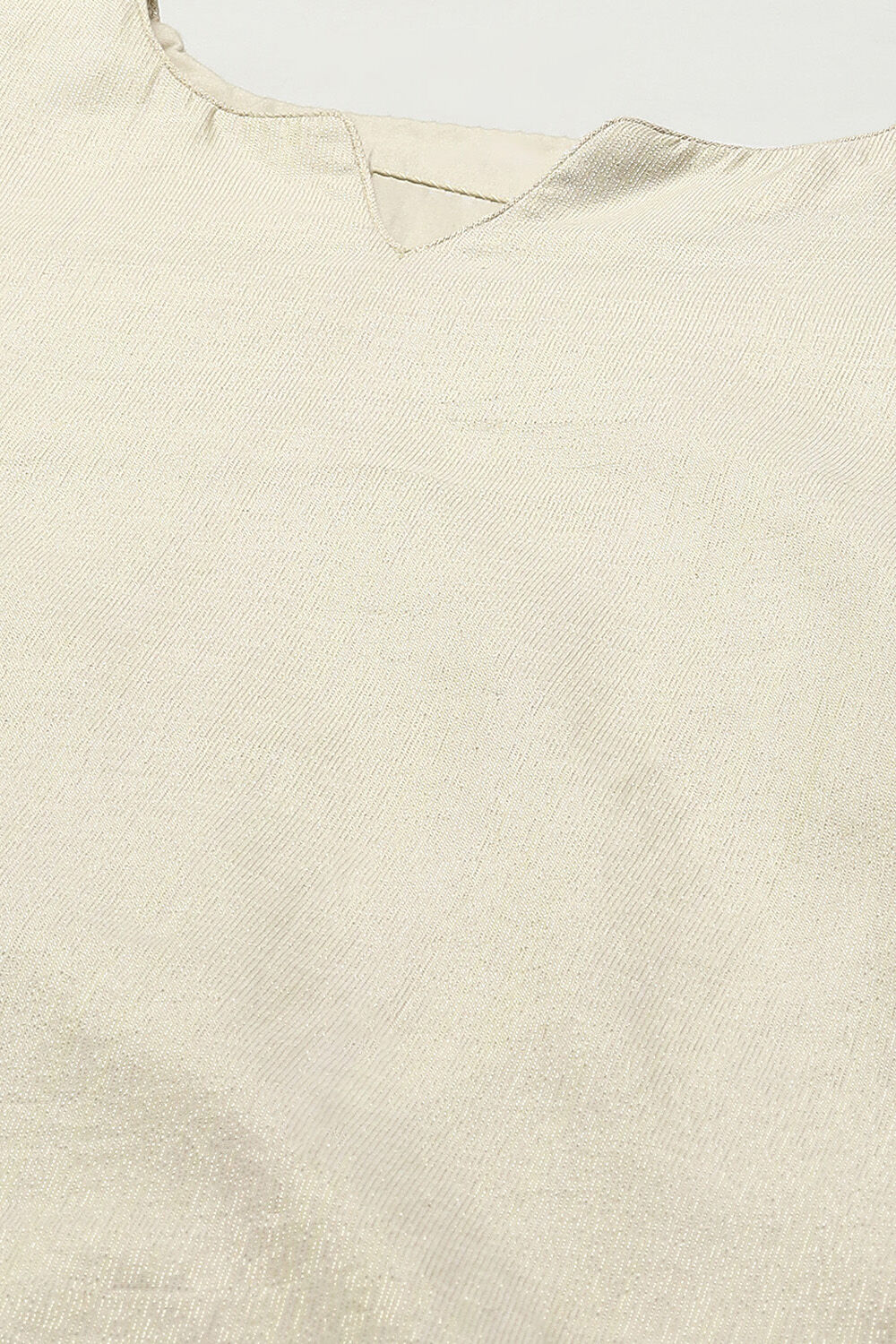 Off White Tissue Unstitched Suit set image number 2