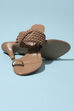 Beige Pu Ring Toe Sandals image number 3