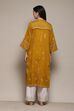 Mustard Poly Cotton Straight Yarndyed Kurta image number 3