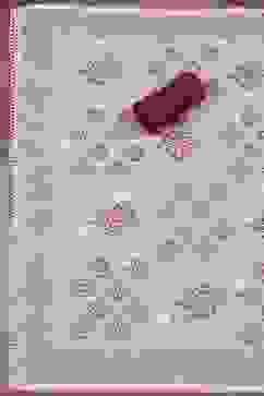 Red Cotton Printed Embroidered Unstitched Suit Set image number 3