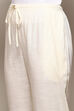 Off White Rayon Regular Solid Palazzo image number 1