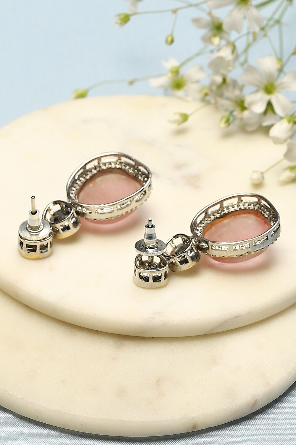 Light Pink Brass earrings image number 2